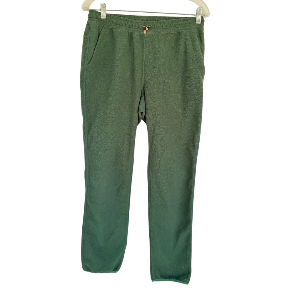 REI Co-op Women's Dark Green Fleece Sweatpants Zip Pocket Size Small Petite SP